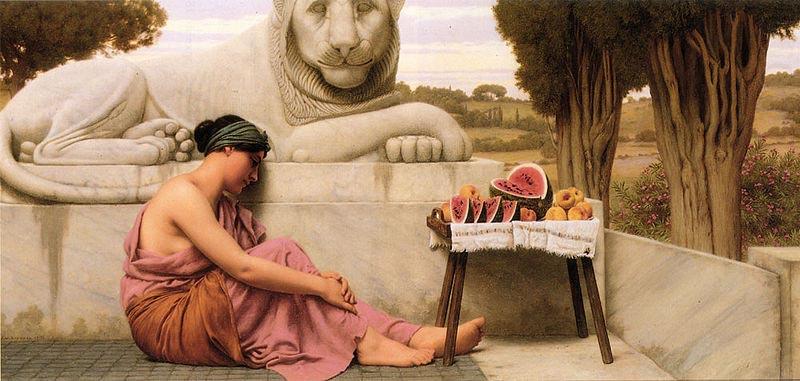 The Fruit Vendor, John William Godward